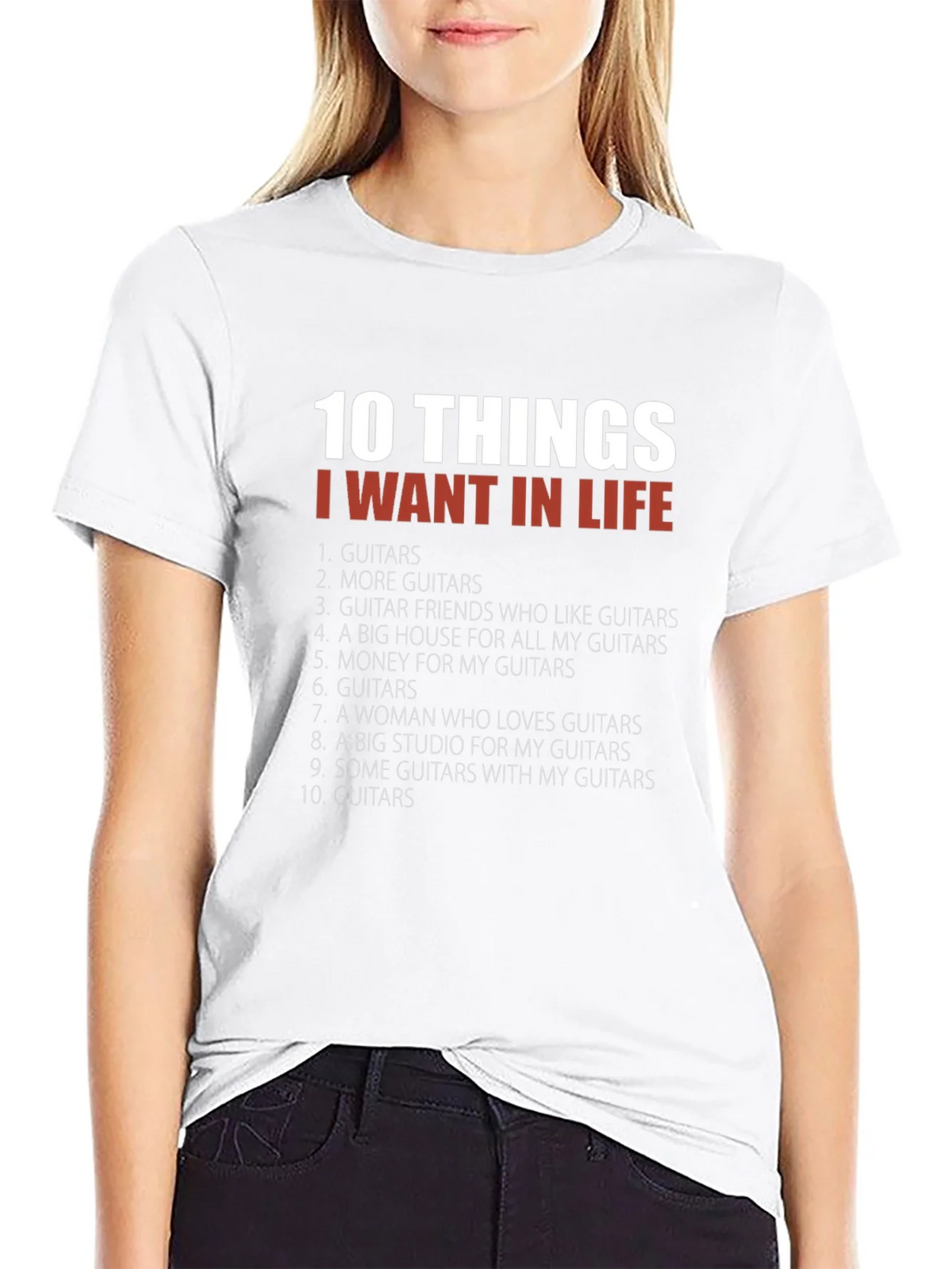 Guitar Lover T-Shirt - 10 Things I Want In Life product image 8